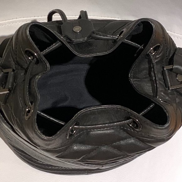 ZADIG & VOLTAIRE - Bobo Matelasse Black Bucket Bag - Picture 10 of 13